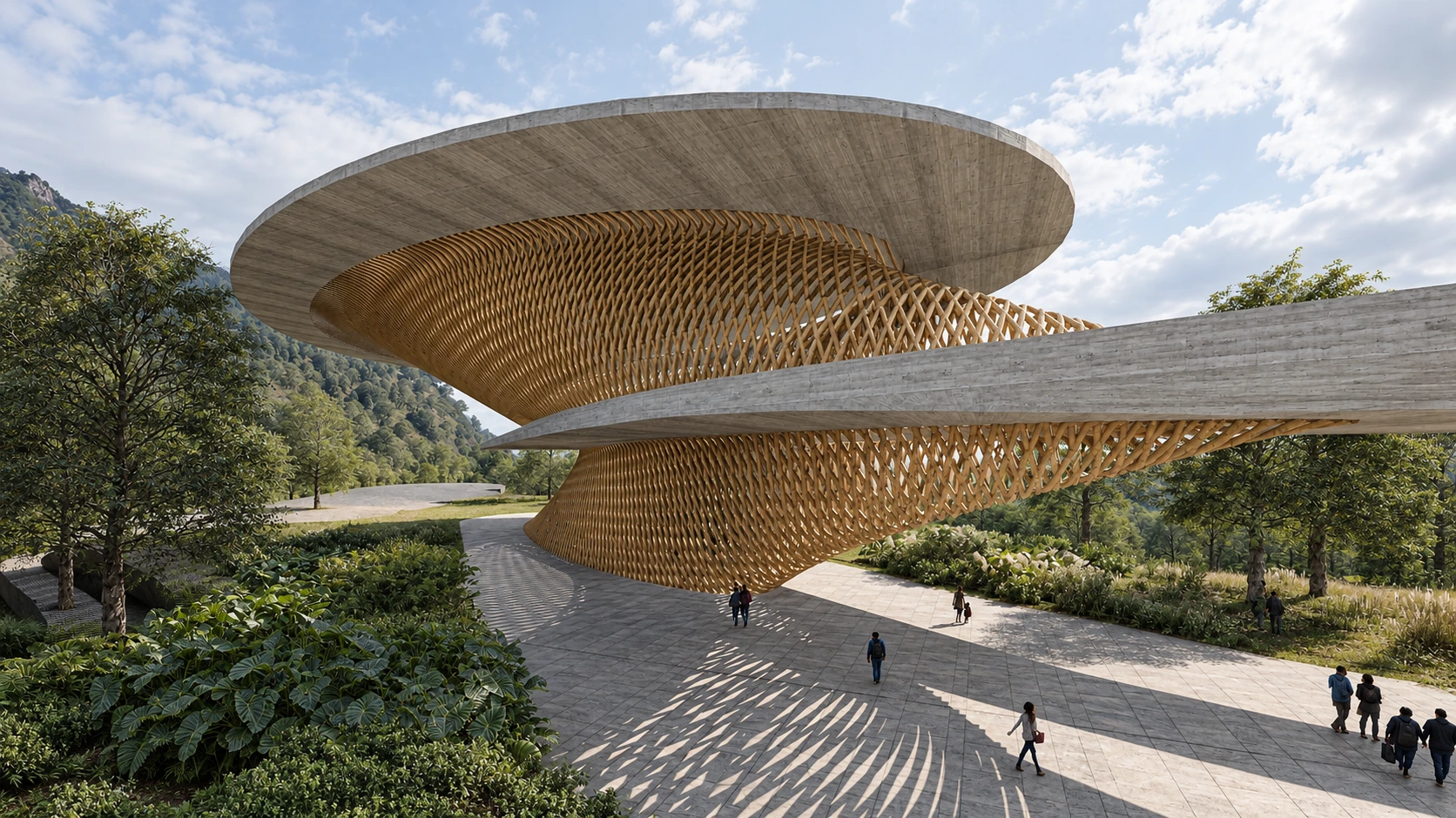 Bamboo chapel