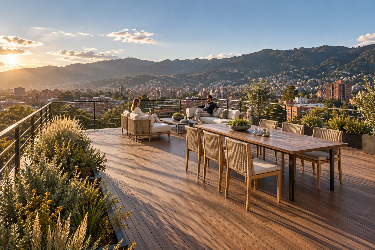 Terraza — Casa ladera