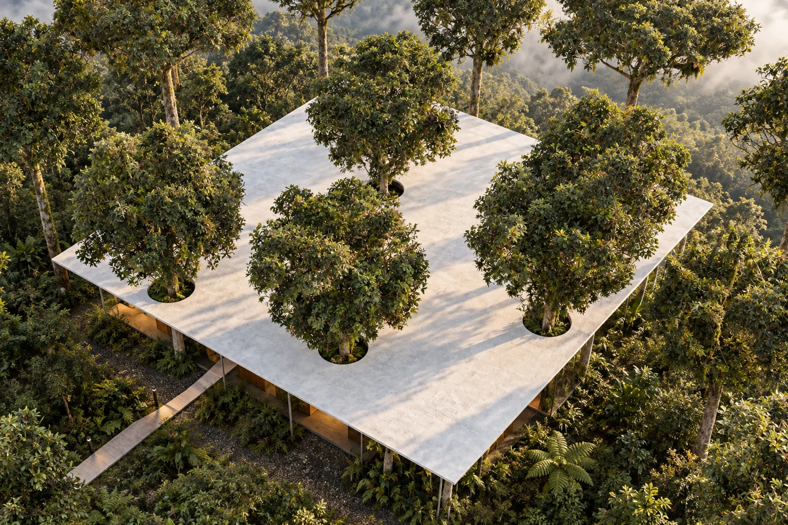 The whole — Cloud-forest house