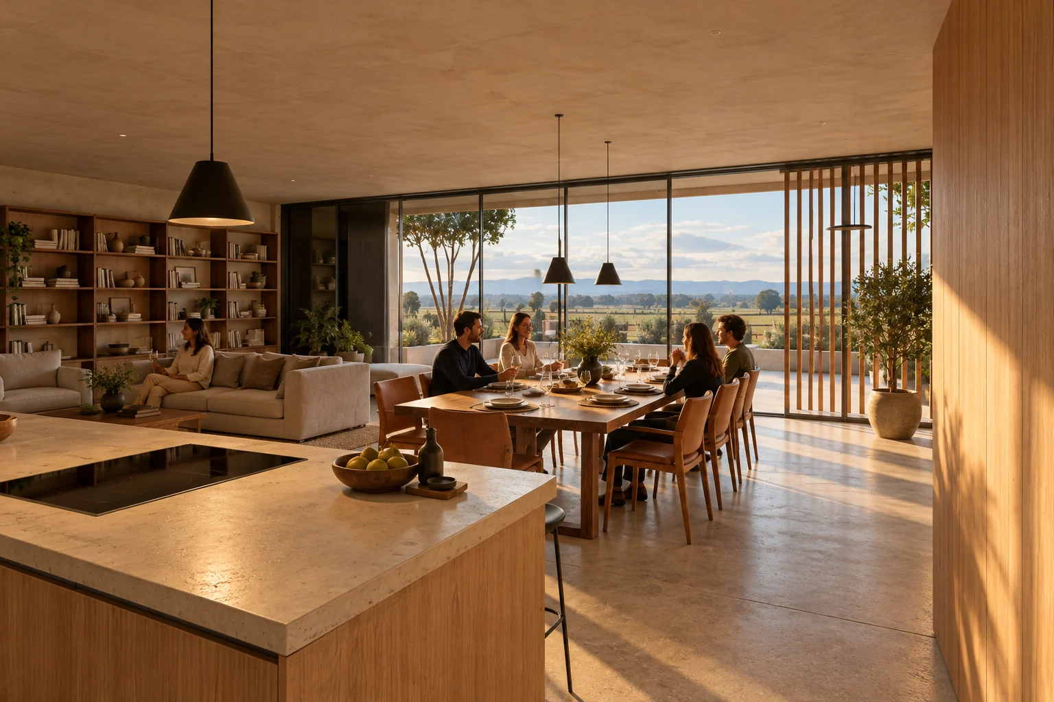 Kitchen-dining — Savanna house