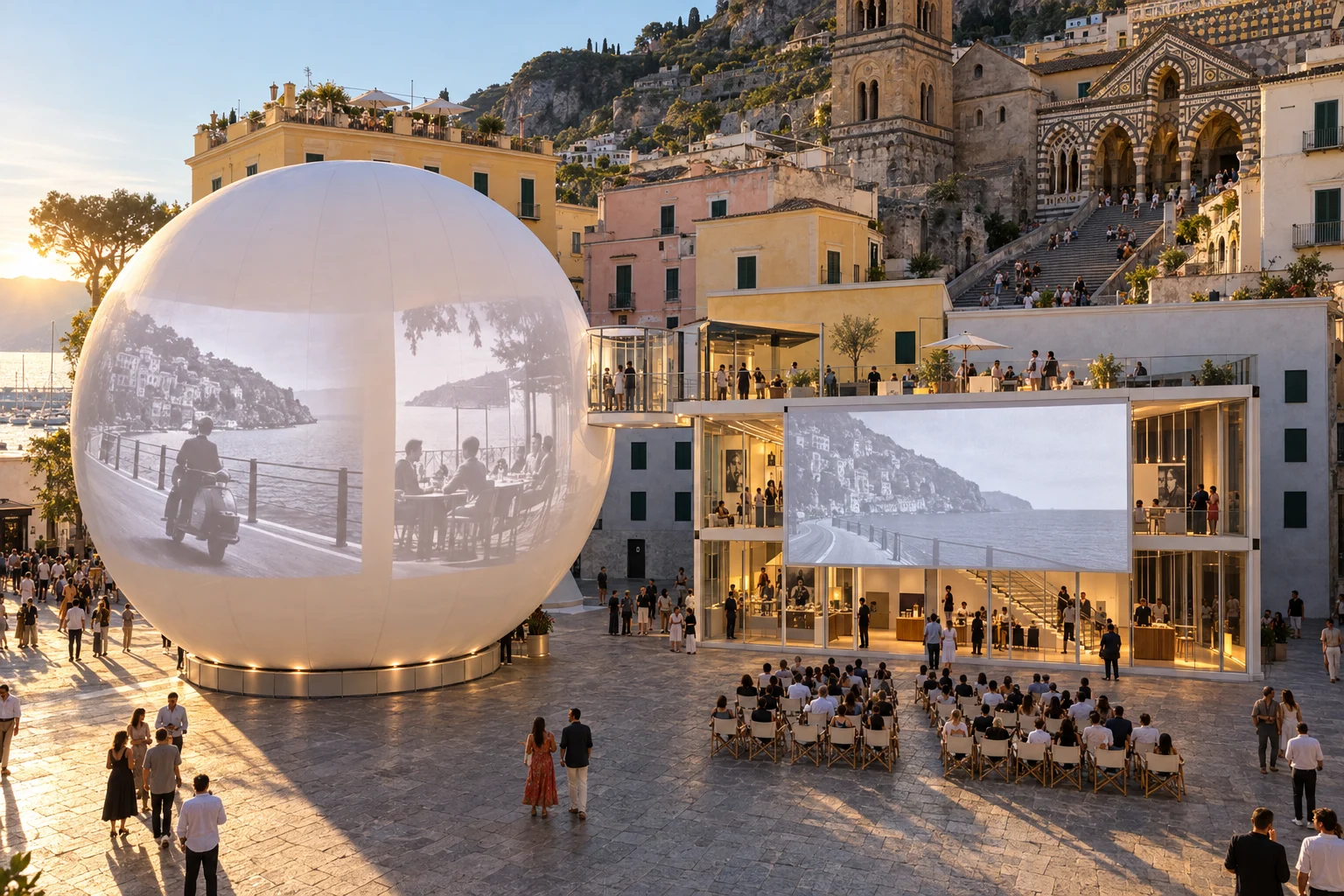 Arrival — Temporary pavilion