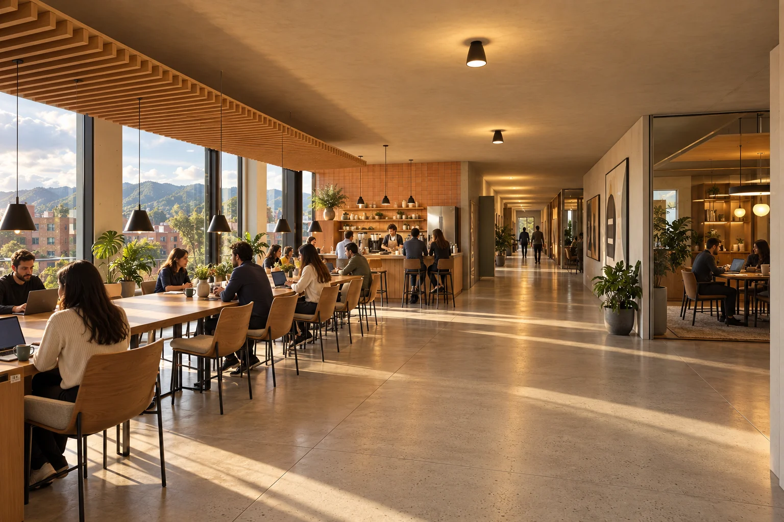 Café · north bench — Research Commons