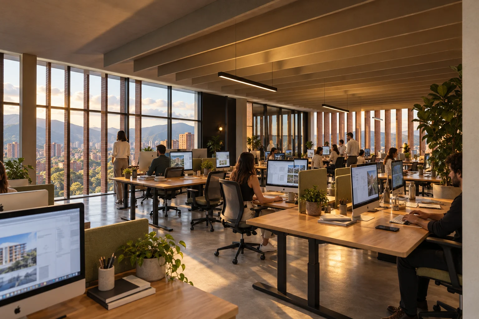 East tables — Glass offices