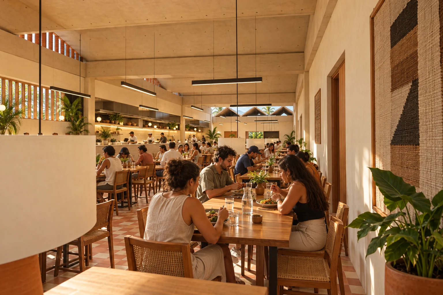 Comedor y cocina — Patios de la Sierra