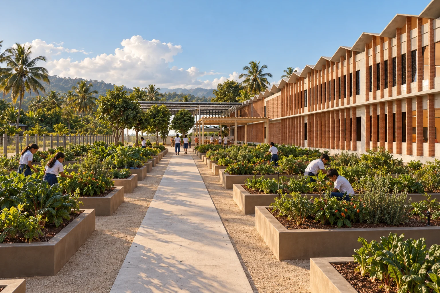 Huerta escolar — Patios de la Sierra