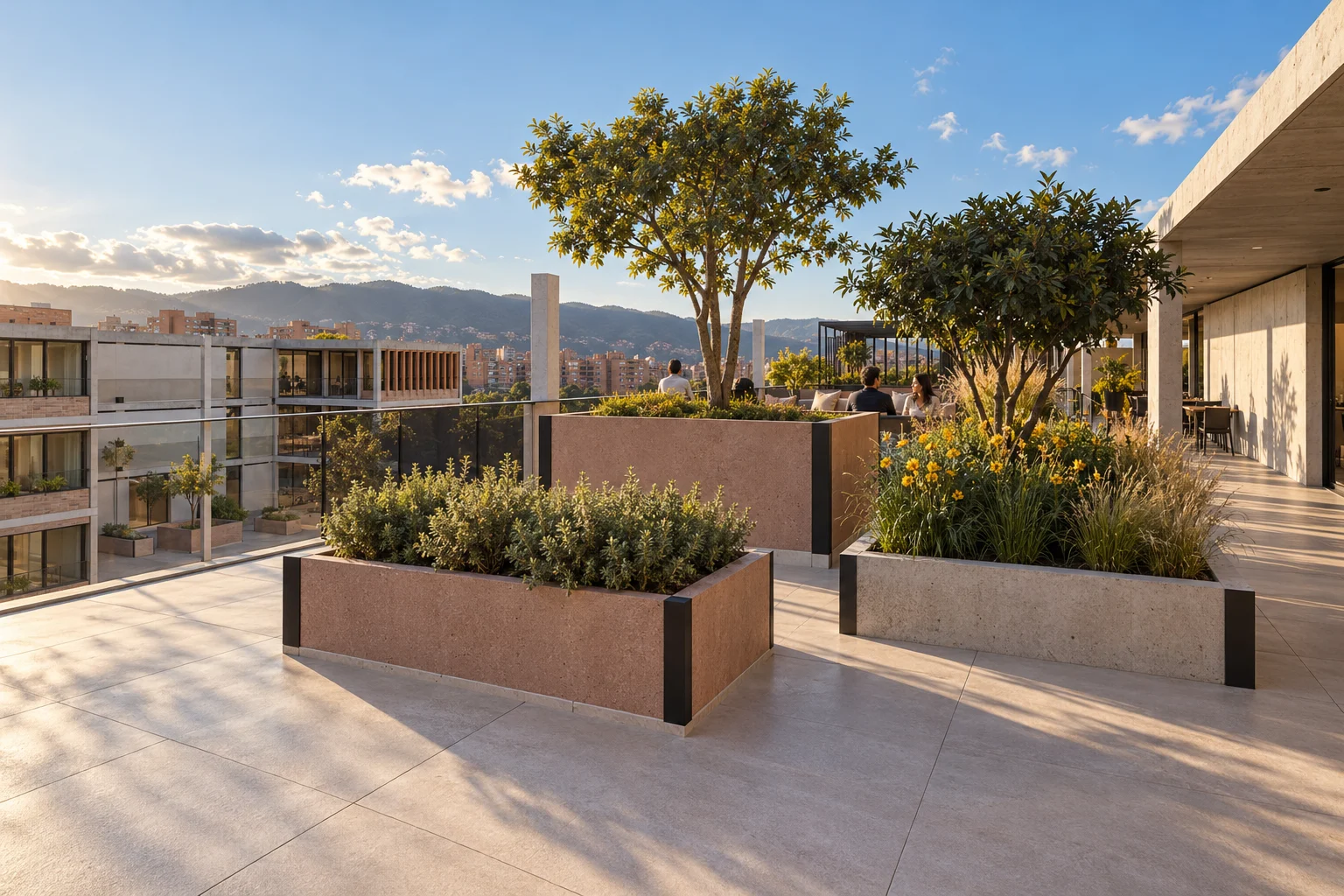 Upper terrace — Terraza