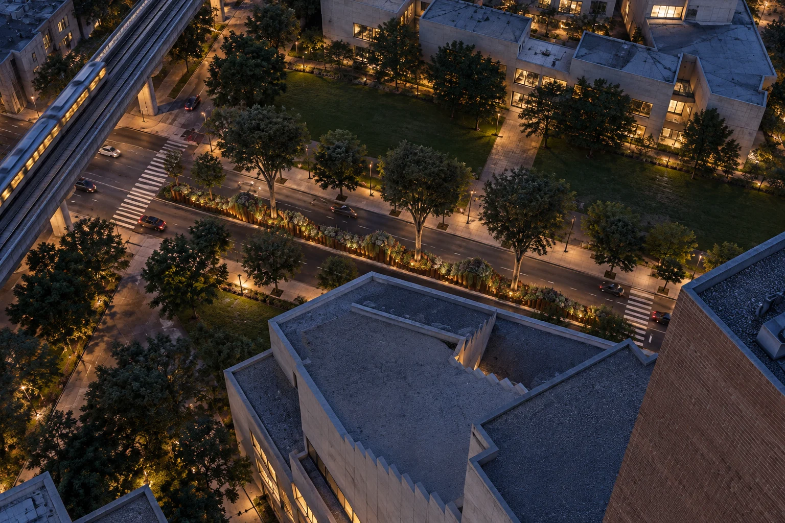 The whole at blue hour — Páramo Topography