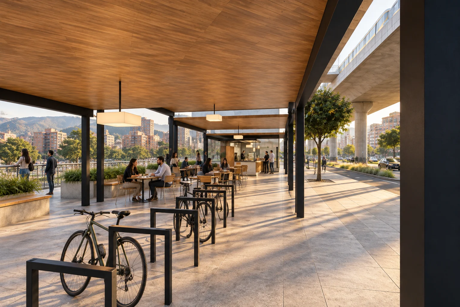 East plaza — umbral / Bogotá — metro corridor