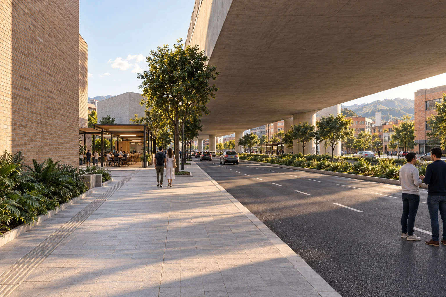 The avenue — umbral / Bogotá — metro corridor