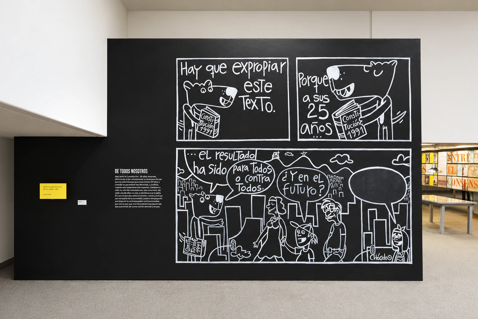 mur-tableau écrit à la main — De tout le monde