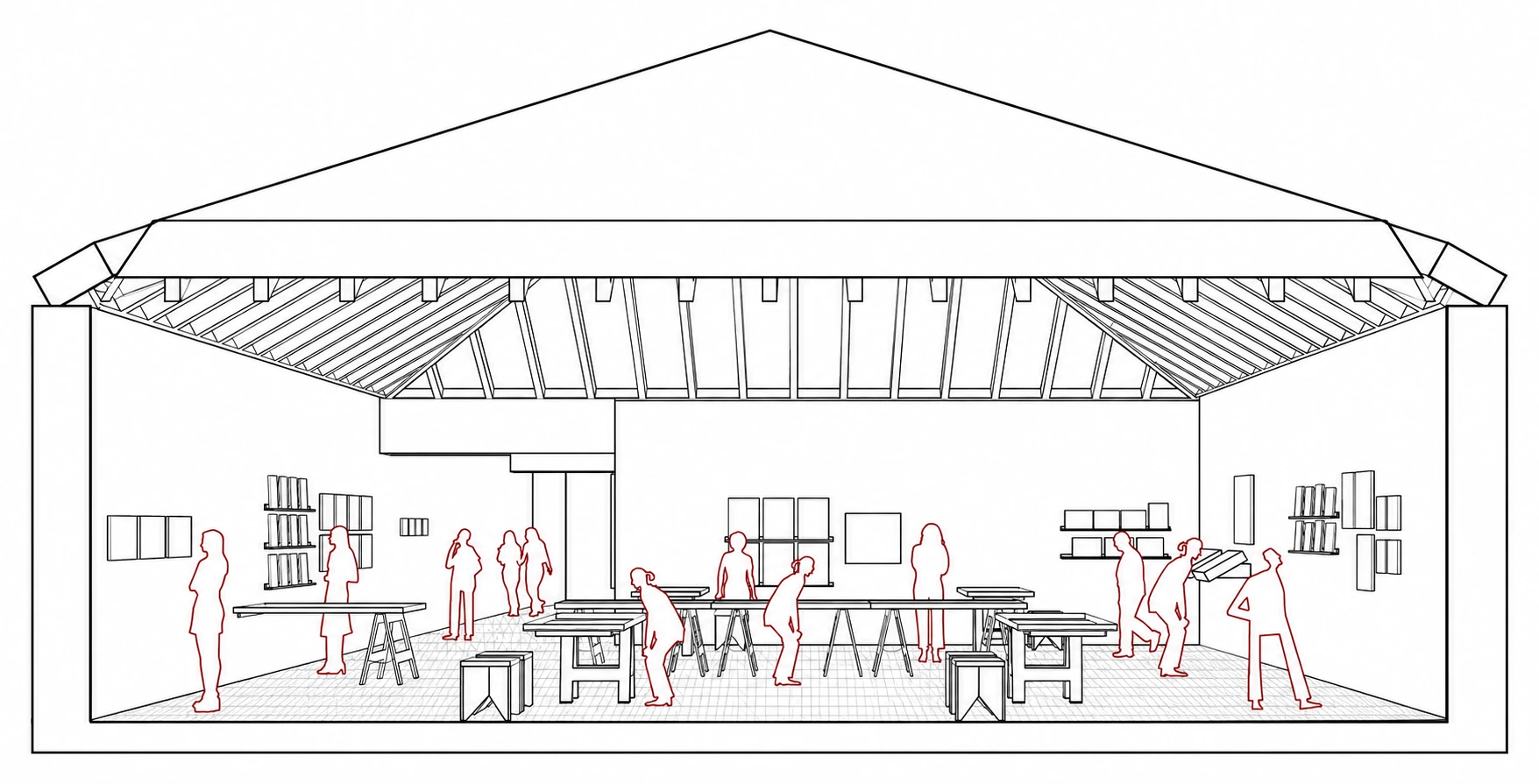 section through the room