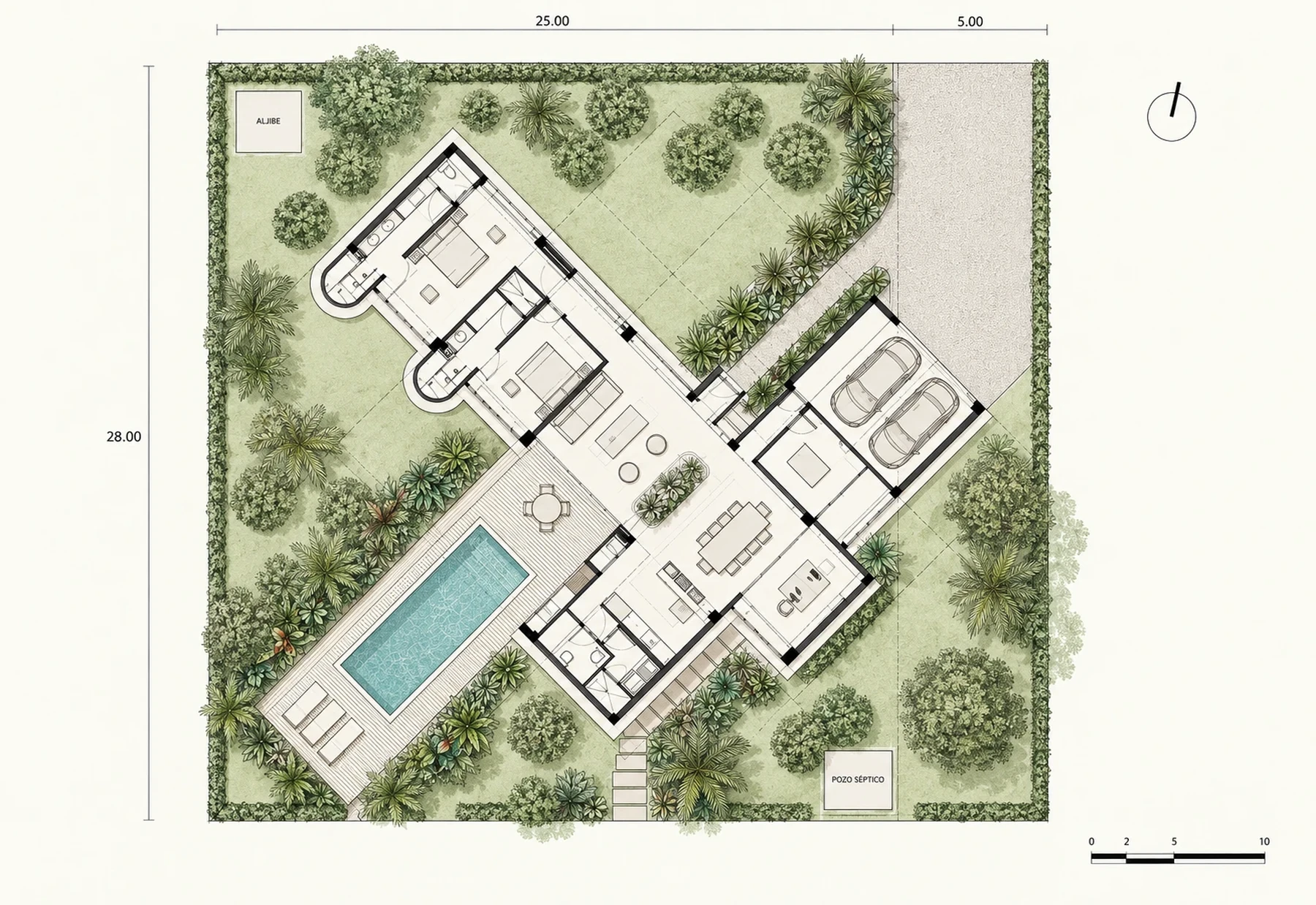 Illustrated site plan